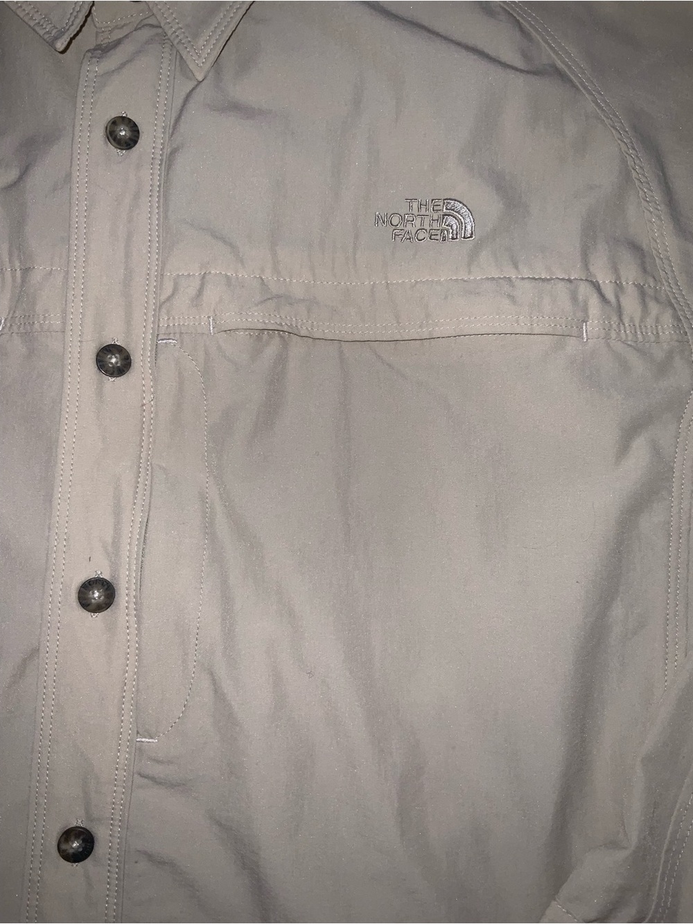 north face summit series hiking shirt button up lightweight mesh pockets mens L - Picture 2 of 7